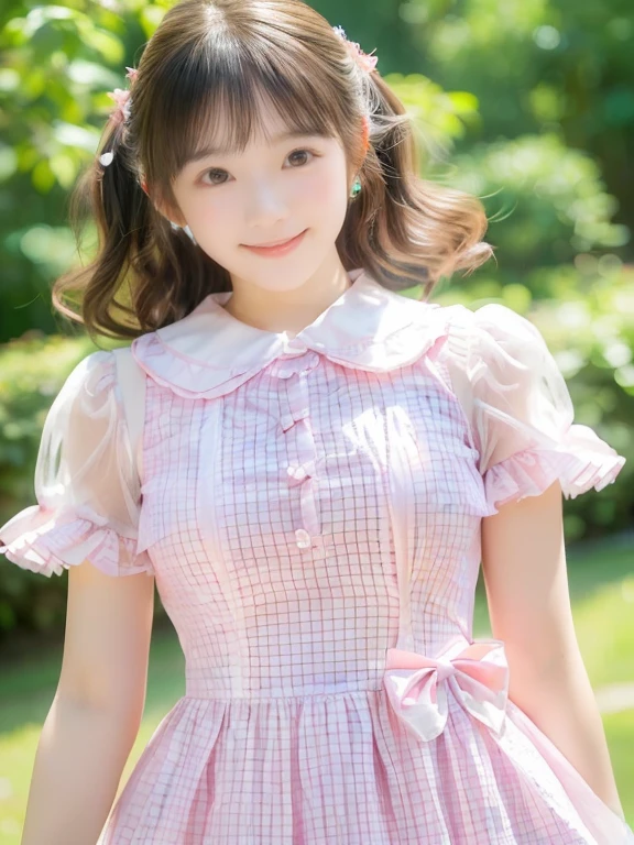 ((Top image quality、8K、​masterpiece：1.3))、Realistic high-quality photos、top-quality、a five years girl、Play party、hime、Dresses with frills