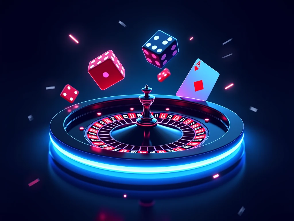 mixture of e wallet, digital wallet, framed in phone, with casino terms, dice, roulette, card, make it animated, fancy in phone