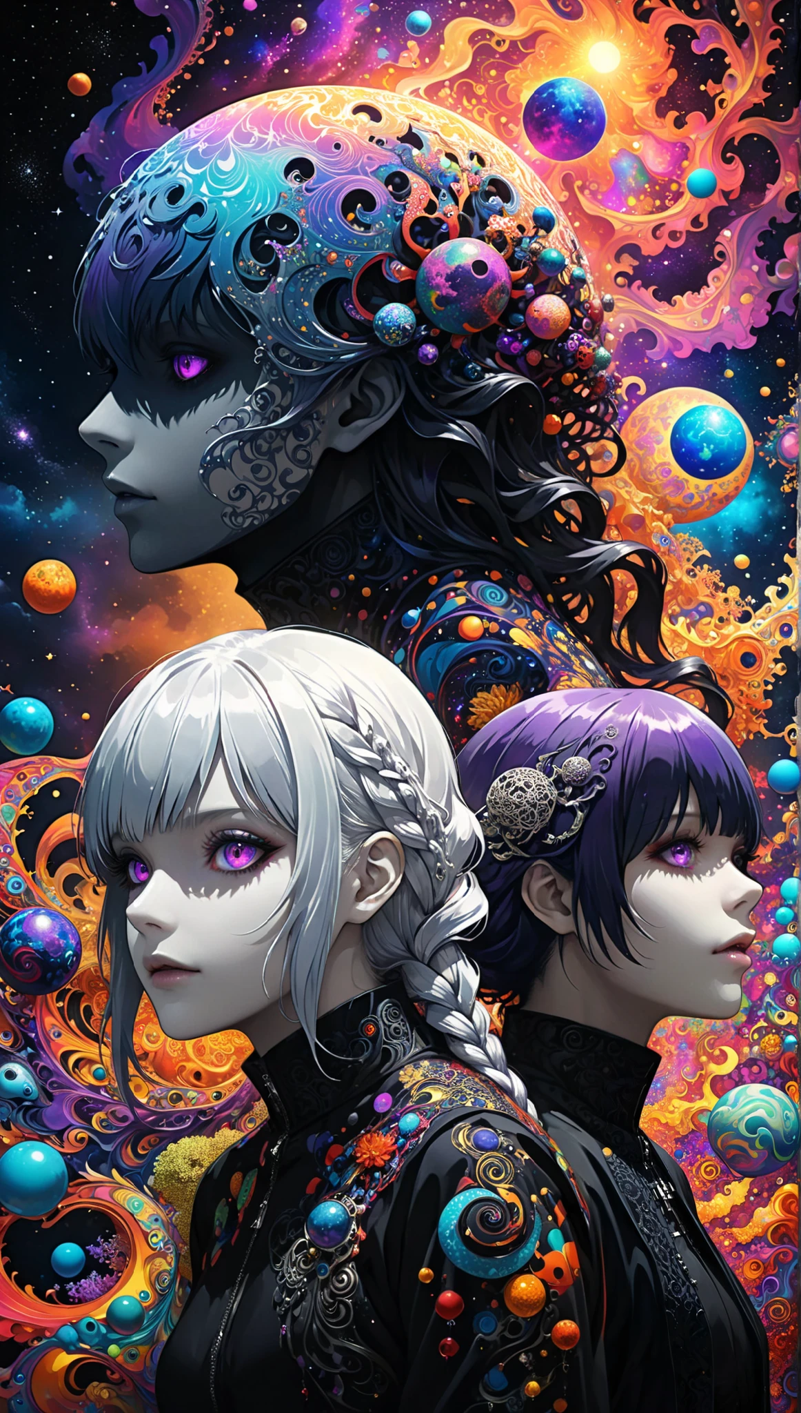 Ultra detailed illustration of a humanoid plant lost in a magical forest, skin made from tree bark, black sclera, mushroom hat, dynamic pose, glowy, bioluminescent flora, incredibly detailed, pastel colors, handpainted strokes, visible strokes, oil paint, night, bioluminescence, pointy ears, (((tetradic colors))) vibrant colors, high saturation, high contrast, UHD, 16k