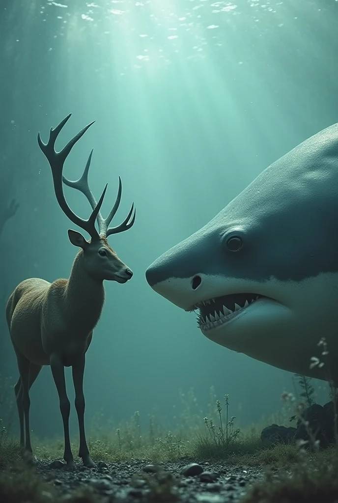 It spawns a male shark with a big penis, and he is having sex with a sheep 