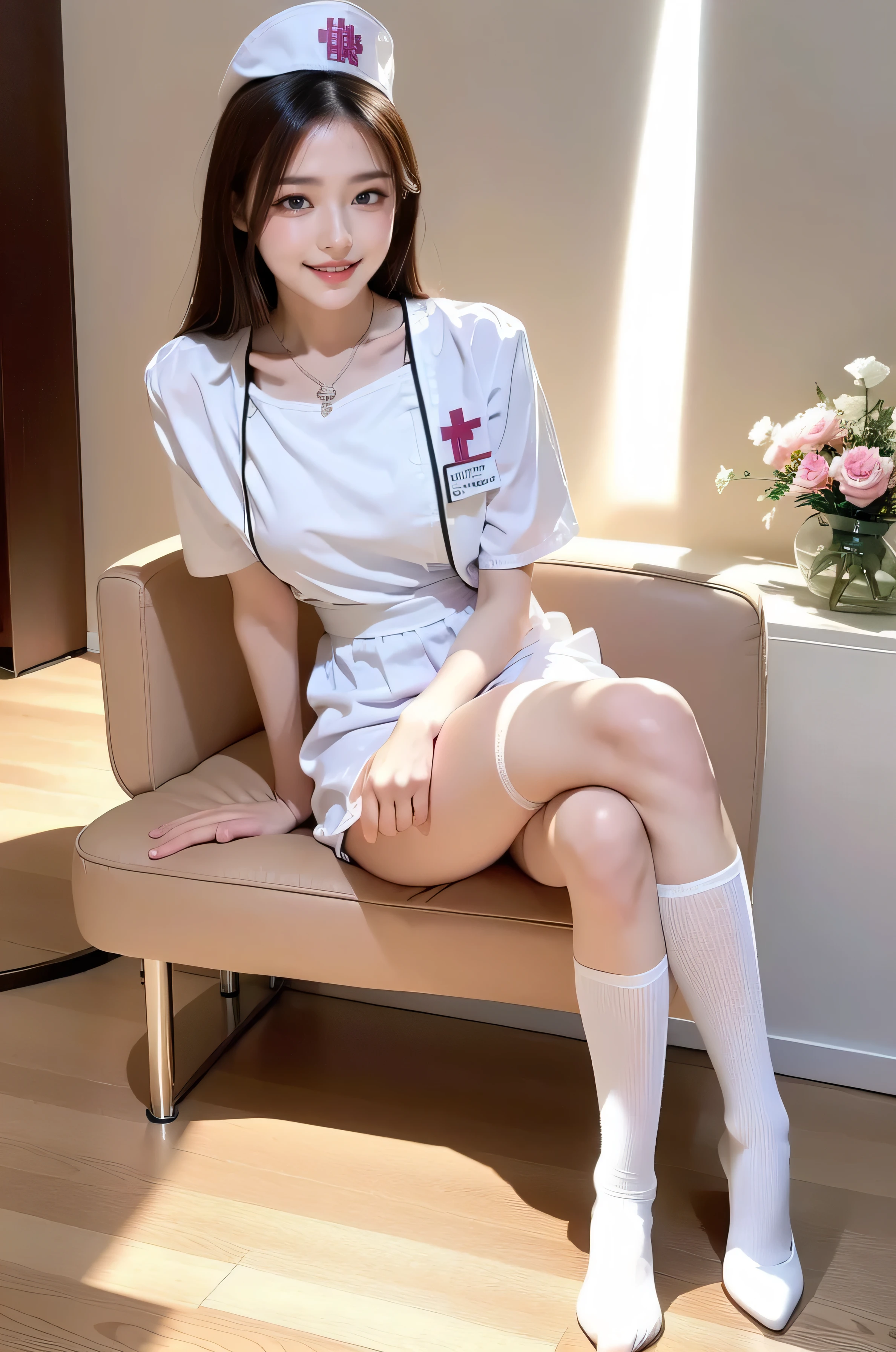 Ju Jingyi has long legs and white silk and unfastens her panties and panties with her hands