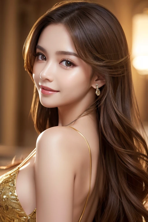 Realistic (photorealistic Realism), (high resolution), ((intricately detailed digital art)). (ultra realistic texture details: velvety skin, hair.), (ultra quality), professional photography, ((glamour shot of Brazillian woman:1.35)), (intricately detailed realistic eyes), (/kopiuje/(baba z cycami i hujem na czole XD)/nie czytam/), focus of woman, dynamic pose, ((sexy and seductive, flirty smile)), (sharp focus, captured by Fujifilm XT3, f 5.6, in high quality,,, ambient lighting). \ e Z e \ 4fan