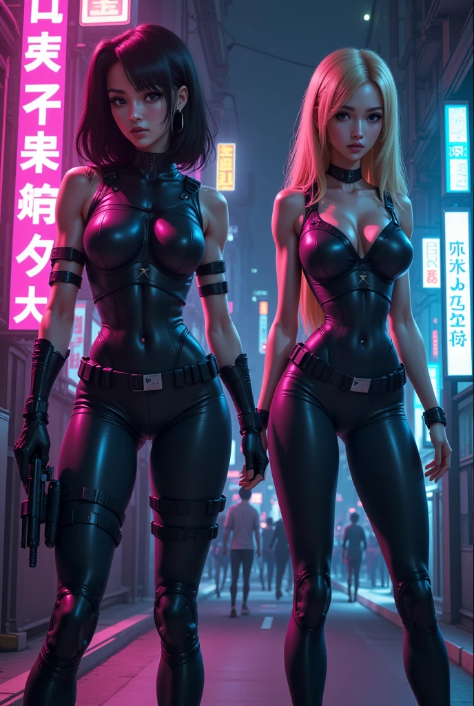 Dystopian, [sci-fi], High Detail RAW color Photo, Full front Shot, of (cute female arterial intelligence, front angle, cybernetic enhancements), full latex bodysuit, indoors, standing, (inside cryogenic chamber, in advanced cyberpunk research facility), toned physique with abs, large perky breasts, normal, large ass, (pale skin), (cybernetic implants:1.2), (augmentations), (cyborg:1.1), (detailed skin, diffused skin pores), silicone, metal, (highly detailed, fine details, intricate), (lens flare:0.4), (bloom:0.4), diffused soft lighting, raytracing, shallow depth of field, (Oliver Wetter), photographed on a Canon EOS 5D, 90mm micro lens, f/8, sharp focus, smooth, cinematic film still from Blade Runner 2049, thick thighs, wide hips [Cyberpunk:Dieselpunk:0.25] --auto