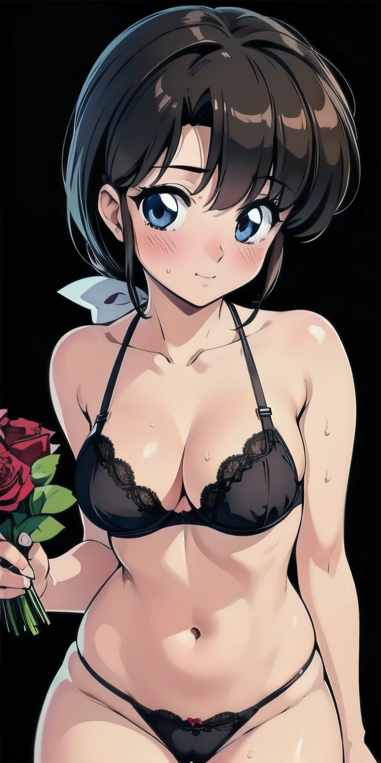 Ryuko Matoi on the beach wearing a bikini