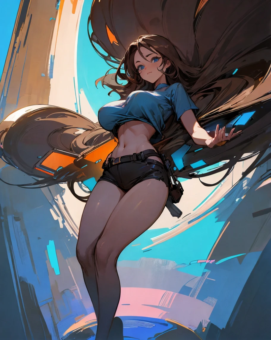 Drawing background colorful light rays