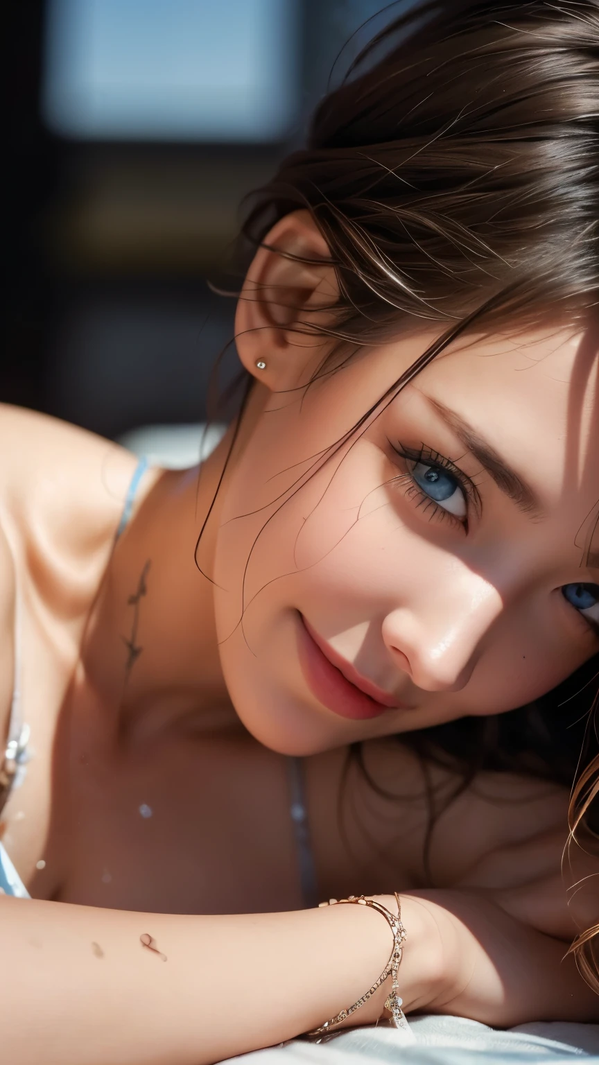 Jacuzzi、、Tattoos all over the body、服がwet、Hair tied up、wet、Covered in semen、Full body photo、Sexy Face、short hair、 A look of complete lust、(((masterpiece)))、((highest quality))、((超realistic))、 mature woman 、 mature woman 、perspective、Very detailed、Perfect hands、 Finger details 、beautiful and detailed eyes、Brown eyes、Muscular body、Perfect captivating eyes、Best image quality、Fine-grained image quality、beautiful、 woman,woman Italian, Italian, smile、blue eyes、jewelry, blue eyes, realistic, High resolution, Soft Light,Hip Up, Glowing Skin, (Detailed face),tattoo, jewelry, , night, Blonde, Wavy Hair, beautiful soldier, attractive appearance, smile, Perfect Style, perfect balance, Fine skin, 