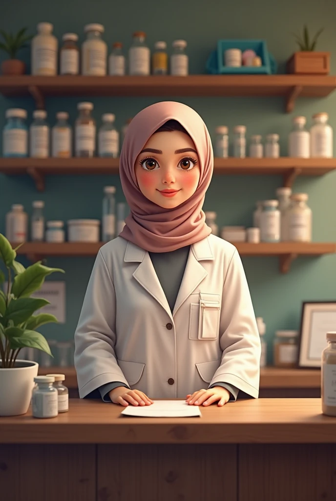 Doctor Girl cute real hijab