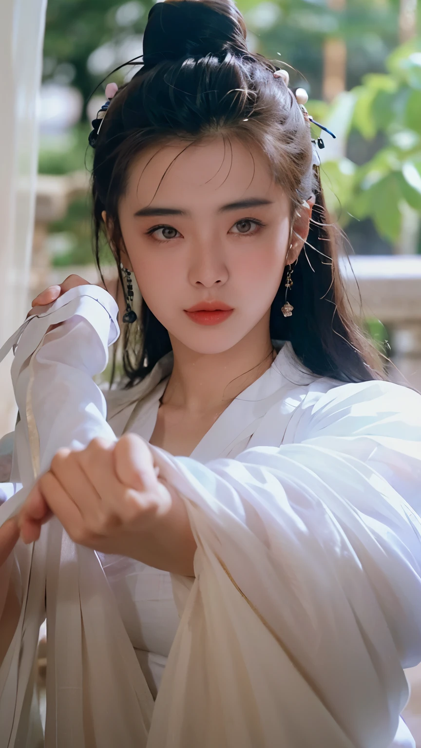 chinese ghost story,
(King of Juksian:1.1),(Ni Xiaochen:1.2),Chenbyohun,1 woman,alone,black hair,long hair,hair bun,mole,realistic,clothes,jewelry store,Lips,earring,hair bun,중국clothes,Hanfu,looking for_consolation~toion,beautiful detailed eyes,고대 중국 clothes,
(Pure white clothes:1.5),투명한 clothes,(흰clothes:1.5),
ancient background,calligraphy background,very long hair,(sheer curtain:1.3),gauze curtains,strap lift,tear,Eyes through hair,wallpaper,huge file size,Chinese~toion,Chinese art,Shukezouma,Foreshortening,~~to_아래to,, best quality , masterpiece, illustrated~toion, very delicious~toe and beautiful, very detailed ,CG,unity,8k wallpaper, amazing, in detail, masterpiece, best quality,official art,very detailed CG unity 8k wallpaper,absurd, incredibly absurd, huge file size , very detailed, mackerel, very detailed,beautiful and delicate girl, very detailed eyes and face, beautiful detailed eyes,얼굴to 빛을 비추다,