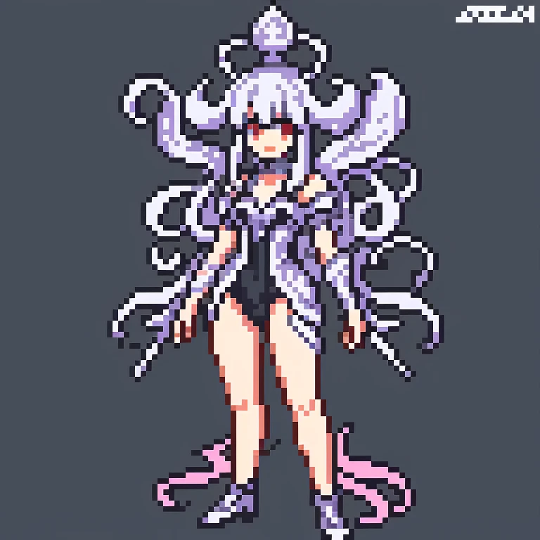 masterpiece , best quality , pixel art , nsfw , 1 girl , solo , fantasy clothes , uuper body , white background , heroine , deformed , junior , sexy , chibi , Highly Exposed , angel , pink clothes , bbw