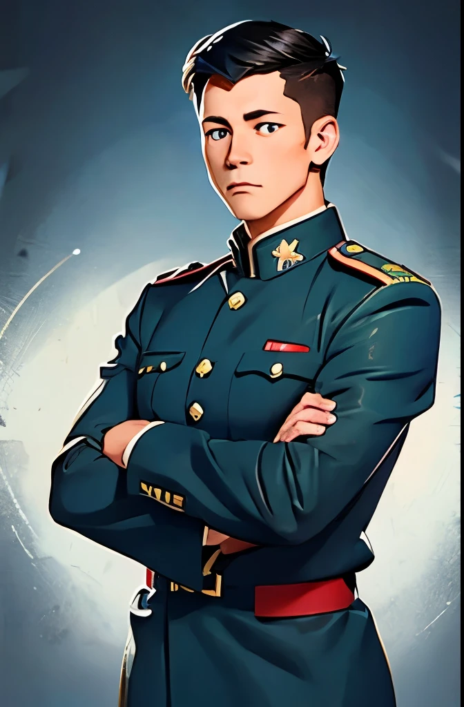 Make a cartoon logo of first marine division