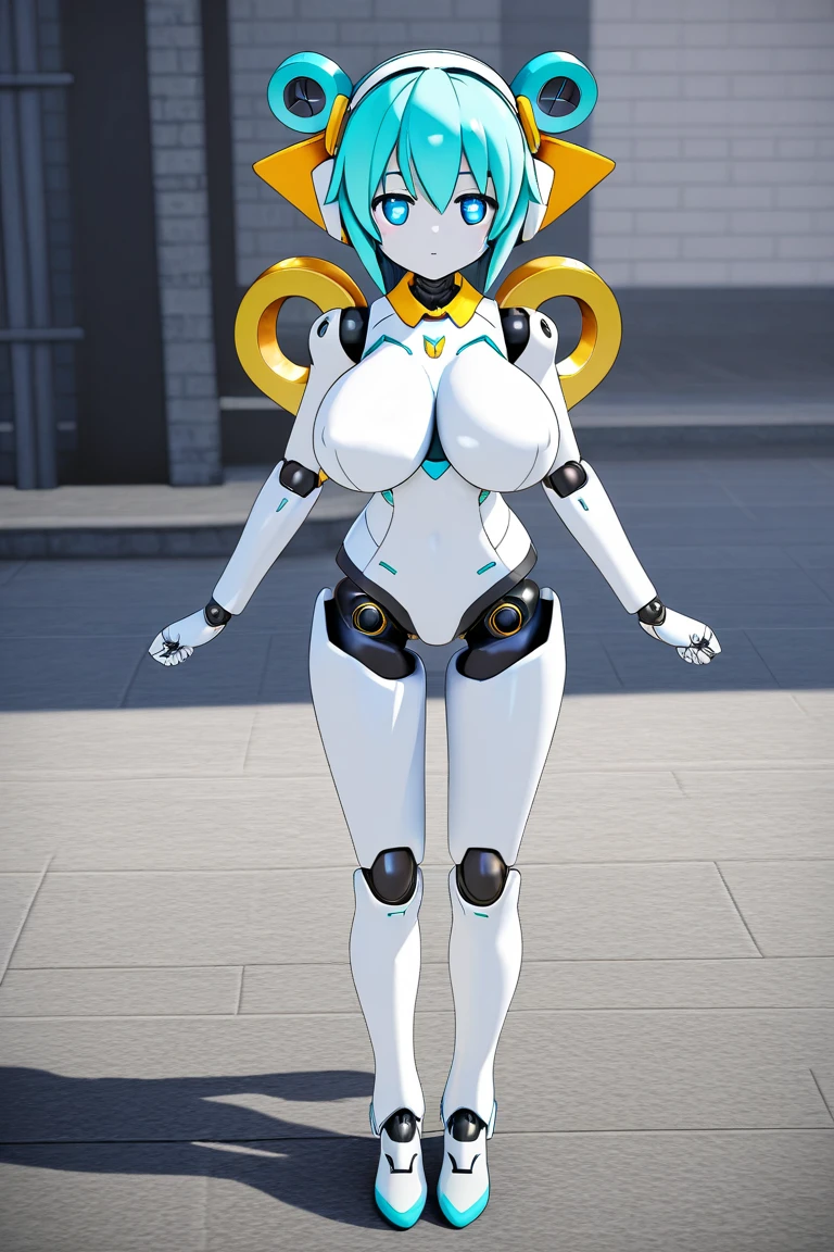 a close up of a woman in a cyber leotard suit, female, video game character, cyber suit, clothed in cyber armour, cyber fight armor, rogue anime girl, shy blush, wearing a leotard thong, highheels, fullbodyshot, model pose, chocker, cameltoe, big ass, big thighs, toned body, detailed anatomy, anatomically correct, highcut leotard, highleg leotard, colored hair, glossy lipstick, grey eyes, highleg, g-string leotard, full body shot, high_res, high tension, stretched fabric, wedge, high_resolution, very_detailed, cameltoe, masterpiece, best quality, absurdres, highres, 4k, ray tracing, intricate details, highly detailed, big breasts, huge ass, full_body, ultra sexy, very high detail, detailed clothing, detailed textures, full body in shot, color harmony, pleasent colors, vibrant, yellow painted fingernails, yellow nailpolish, makeup, mascara, eyeliner, blue eyeshadow, detailed face, ecchi style, anime, NSFW, lewd, cameltoe, slight nipple outline, skintight, latex, long eyelashes, pretty face, white catears, looking away