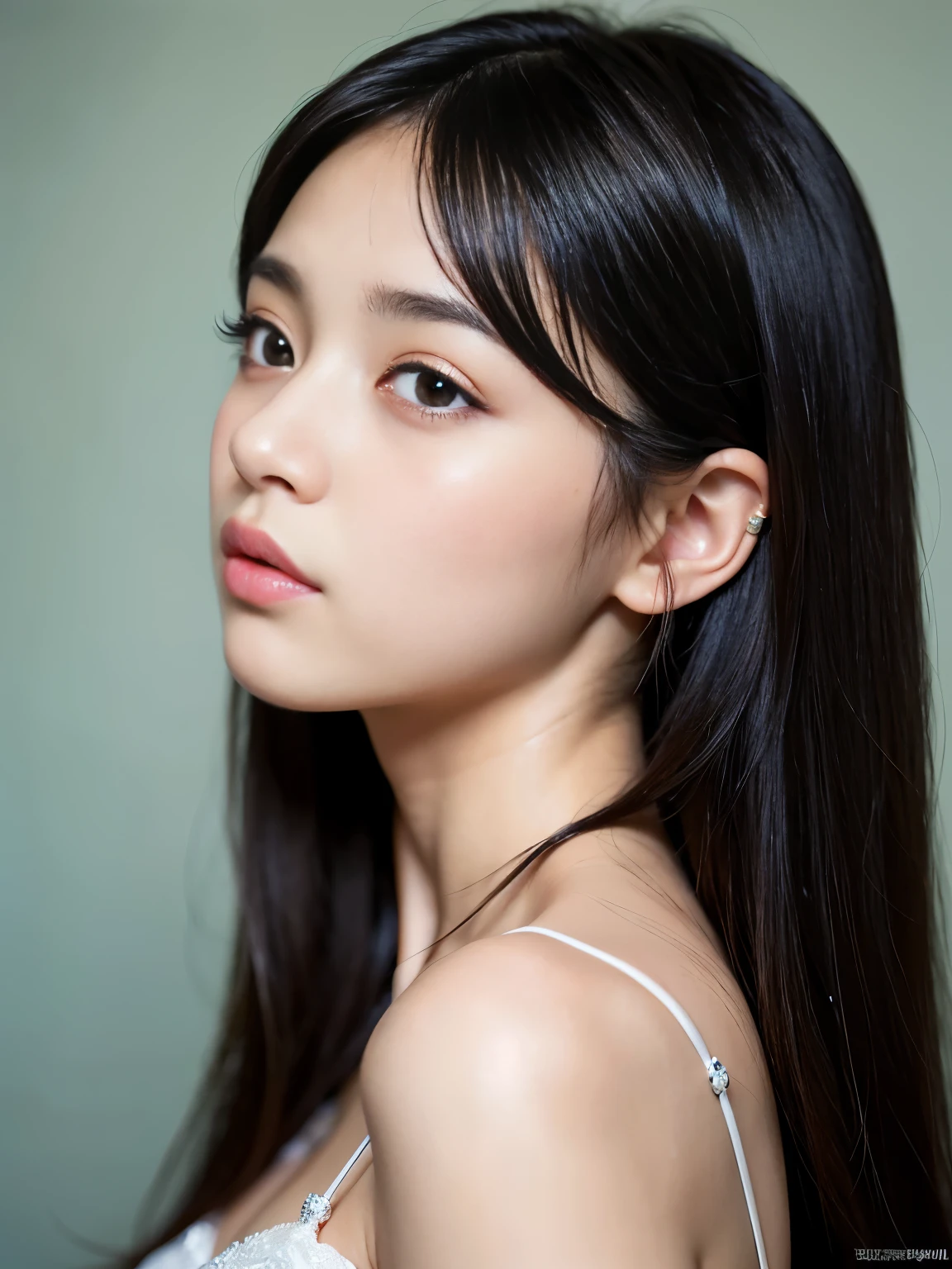 Kim Jennie de blackpink con el cabello rubio claro, cabello rubio con ondulado, cabello de color rubio ondulado, with small fringes, ojos color negro, nariz respingada y bonita, labios gruesos, Cupid and heart shaped lips.., labios rosas, pale, piel blanca, piel bonita y suave, con pecas y lunares, cejas bonitas, marked and beautiful clavicle, mientras tiene un polo con rosas color rojo tinto, rojo oscuro, con ropa interior femenina, abdomen delgado y bonito, escote desnudo, (pechos grandes, pechos suaves, pechos naturales, escote desnudo), mientras agarra una rosa, mirando a la camara, autofoto