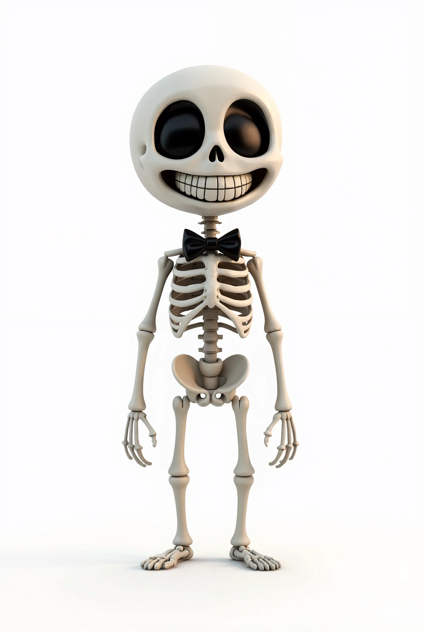 Stickman 3D con cara de calavera
