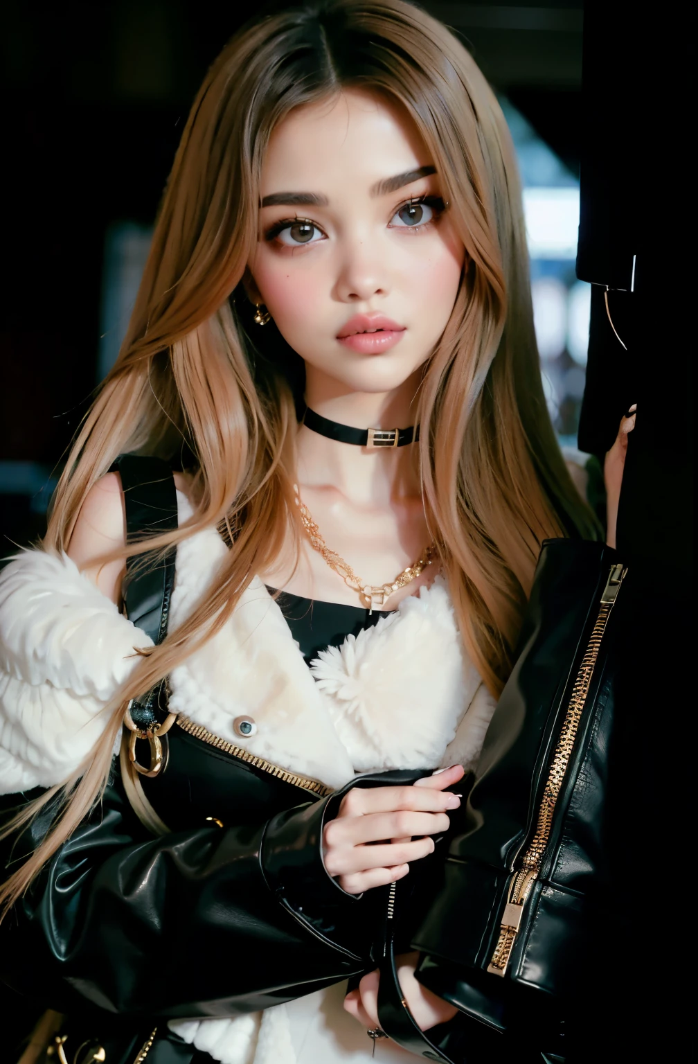 un primer plano de una mujer que llevaba un sujetador negro y una chaqueta negra, Parque Roseanne de Blackpink, Retrato de Jossi de Blackpink, Jossi de Blackpink, Blackpink Jennie, Lalisa Manoban de Blackpink, JIA, Parque Ji-min, Jisoo de Blackpink, cruel korean goth girl, Jisoo de Blackpink, Retrato Jisoo Blackpink, portrait of female korean idol with one eye covered by her hair