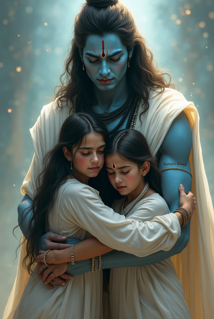 Mahadev crying with boy