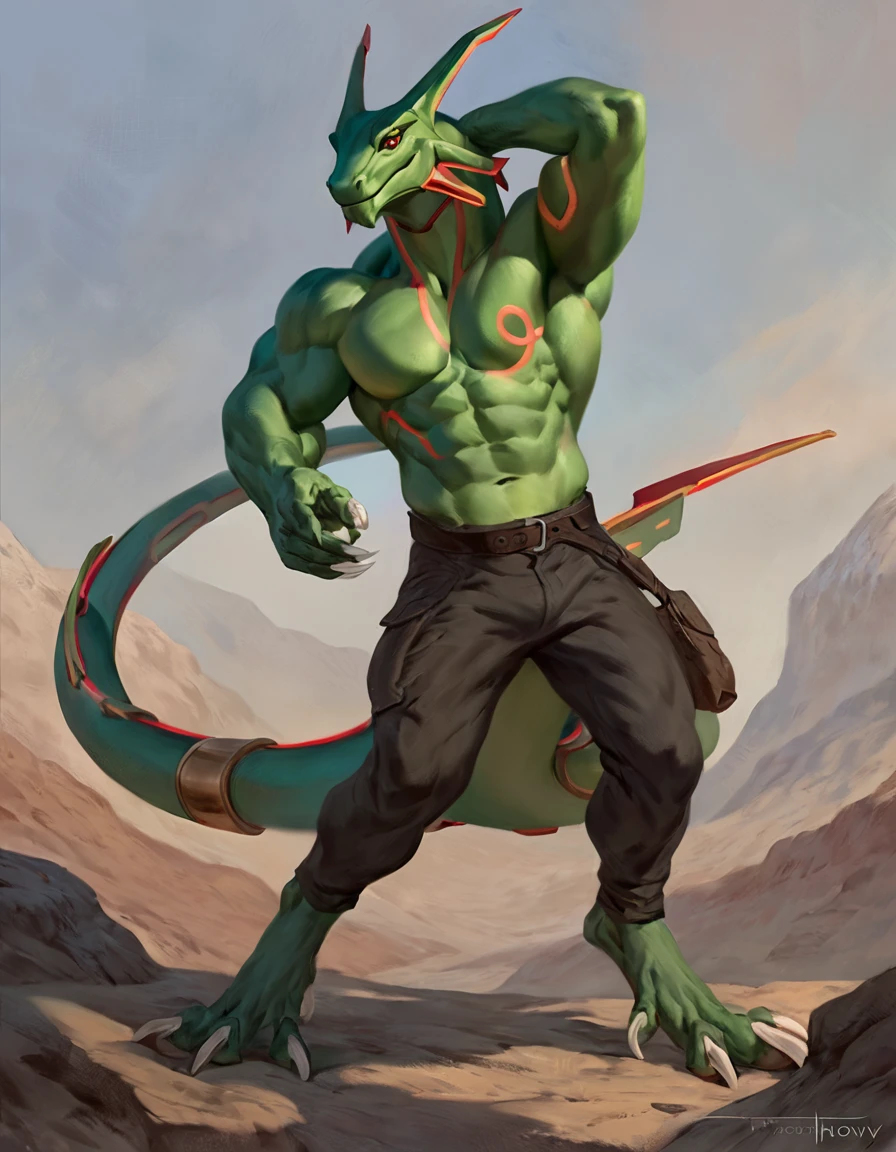 (solo), angry dadbod male anthro sceptile, detailed background, loincloth, masculine pose, by taran fiddler, masterpiece, best art, intense, by pino daeni, nipples