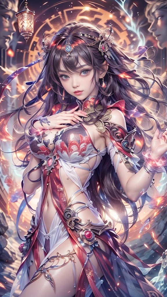(masterpiece, top quality, best quality, official art, beautiful and aesthetic:1.2), (1girl), extreme detailed,(fractal art:1.3),colorful,highest detailed