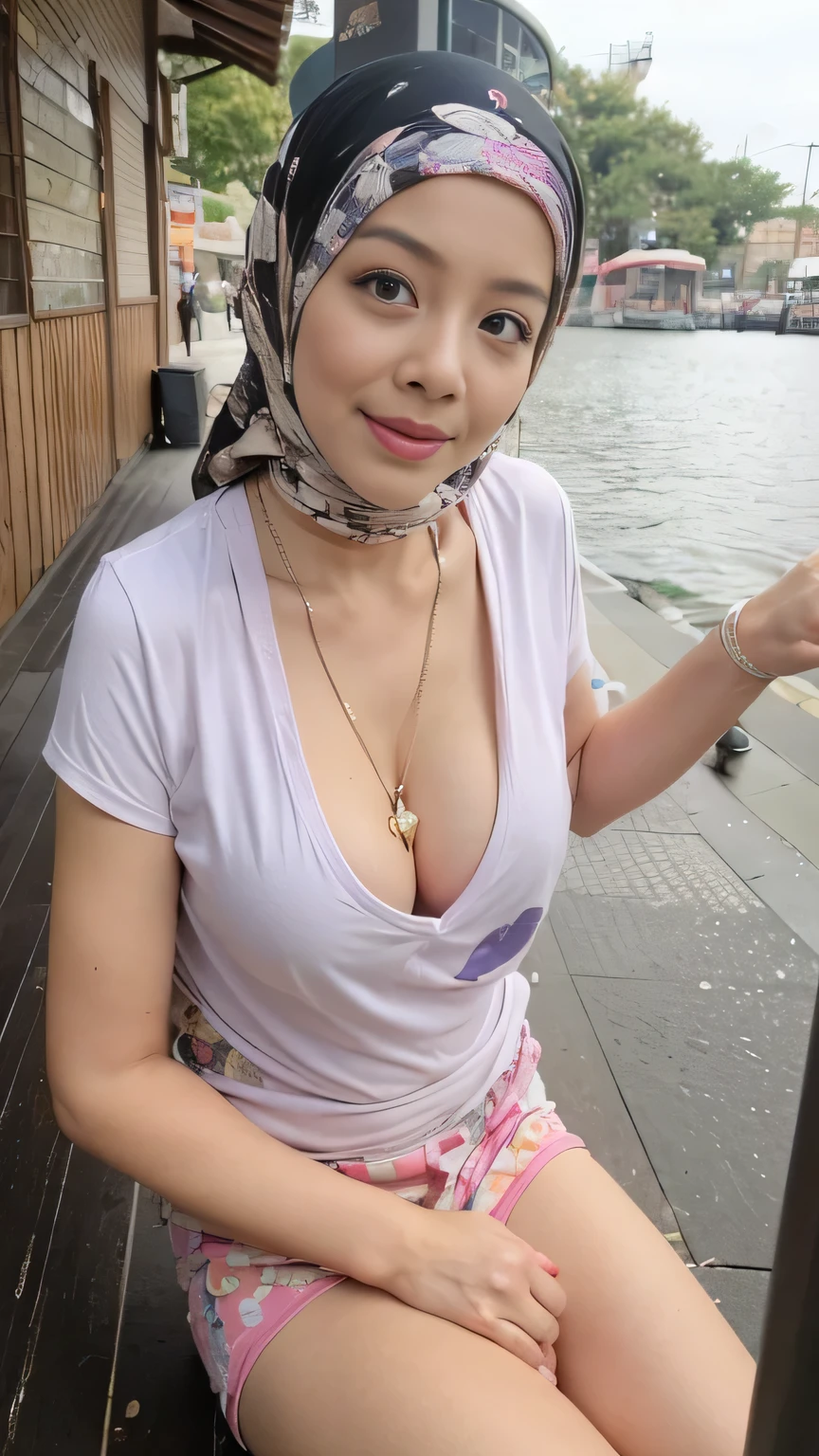 (((Plump body 1.8))), ((overweight)), (Bloated stomach:1.3), (wide fat arm:1.35), ((BBW:1.44)), (telfar ugg sweatpants), ((Femboy)), ((MINI HIJAB)), adorable, 1 femboy, (face to face), (()), (cry sad face expression), half body portrait, (fce details: 1), (eye details: 1), ((huge Breasts:1.33)). Cute posed. proportional body. Ultra High Res. realistic: 1.4, UHD, ((vrown sequins top 🎀)) ((pink pattern)), (masterpiece, ,(solo:1.1), perfect face, (bright lighting:1.2),beautiful detailed eyes, extremely detailed face, attractive seductive face expression, perfect lighting,masterpiece, best quality, ((mature female)), busty white skin hijabis milf,seductive pose,sexy pose,laying on bed,doggystyle position(bends over,crouches on all fours), frontdoggy, perfect body shape,buxom chest,slim waist,wearing tight clothes,full body view, facing viewer --auto