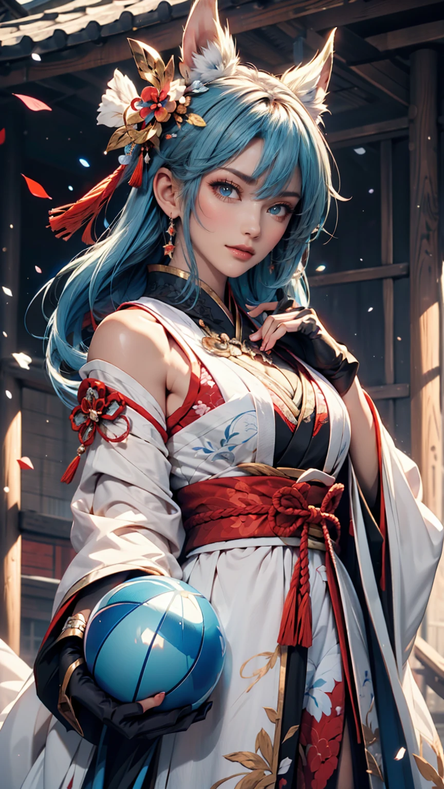 ((highest quality)),(ultra high resolution),(Super detailed),(detailed description),((The best CG)),(best work of art),super precision art,amazing drawing art,(Japanese-inspired fantasy art with intricate detail:1.5), (adult women:1.8),(Shrine Maiden Warrior:1.6),(Armor based on shrine maiden attire:1.6)