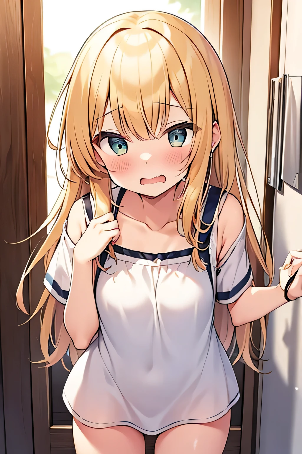 Kirisame Marisa、 small tits、 gold、Prank、I'm ashamed