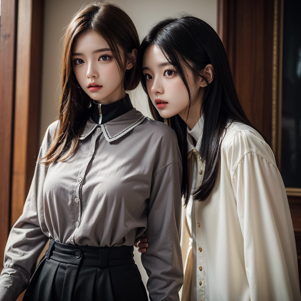 ((masterpiece), (best quality), ultra high res, (raw photo:1.2), (photorealistic:1.4), Exceptional detail, dramatic lighting, highres,   8k, absurdres,  solo, looking at viewer,
CN Girl6, (multiple girls:1.4), black hair, long hair, (dating attire:1.5), (dating:1.2), outdoor, (holding hands:1.6), (1boy:1.3), smiling, 
<lora:Stunning Beauty - 002:0.5>,    <lora:dating_attire_style2_v1:0.8>