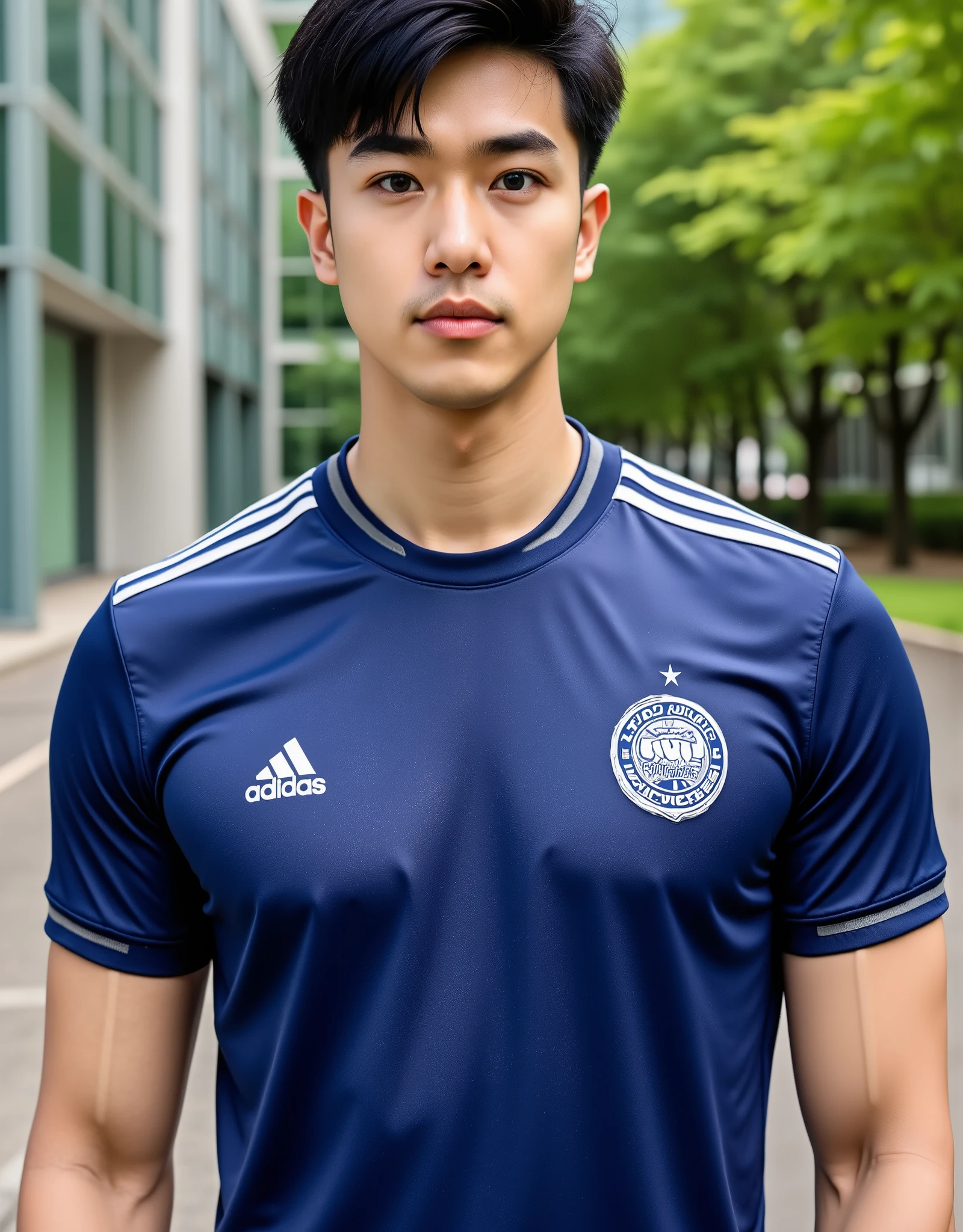 Thai, Student Uniform, Man, Very handsome, Wear glasses, Tanned skin