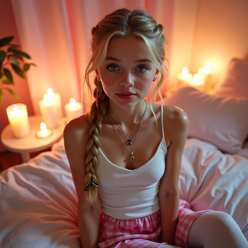 1 girl, sexy 18 year old, naked girl, Braids, beautiful face - SeaArt AI