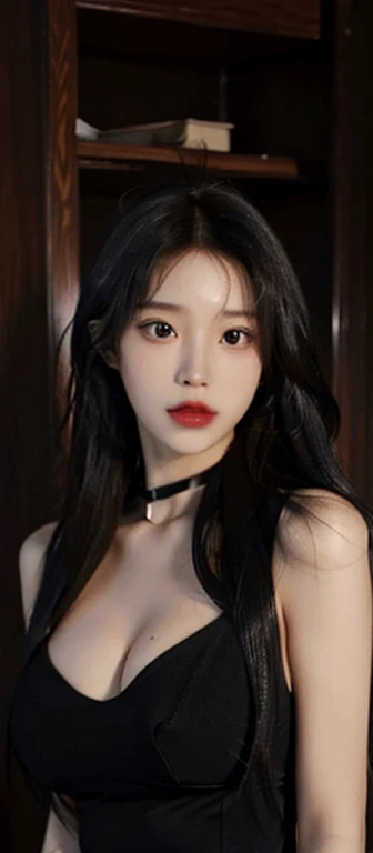 NSFW, ((Midnight, Best quality, 8k, Masterpiece)), face close up, Sharp focus, A pretty woman with perfect figure, Slender abs, ((black hair, Big breasts)), (tight t-shirt, collar, selfie), ((balcony)), Highly detailed face and skin texture, Detailed eyes, Double eyelid,