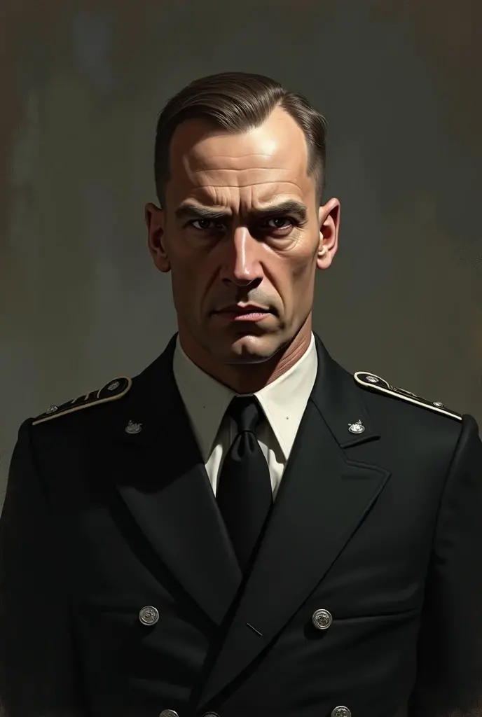 noble portrait of Hitler calling Edward Block "Edeljud," which means noble Jew,photorealistic,ultra-detailed,professional,stark lighting,vivid colors,curious background,subtle facial expression,detailed uniform,heavy atmosphere,sharp focus,masterpiece:1.2,portraits