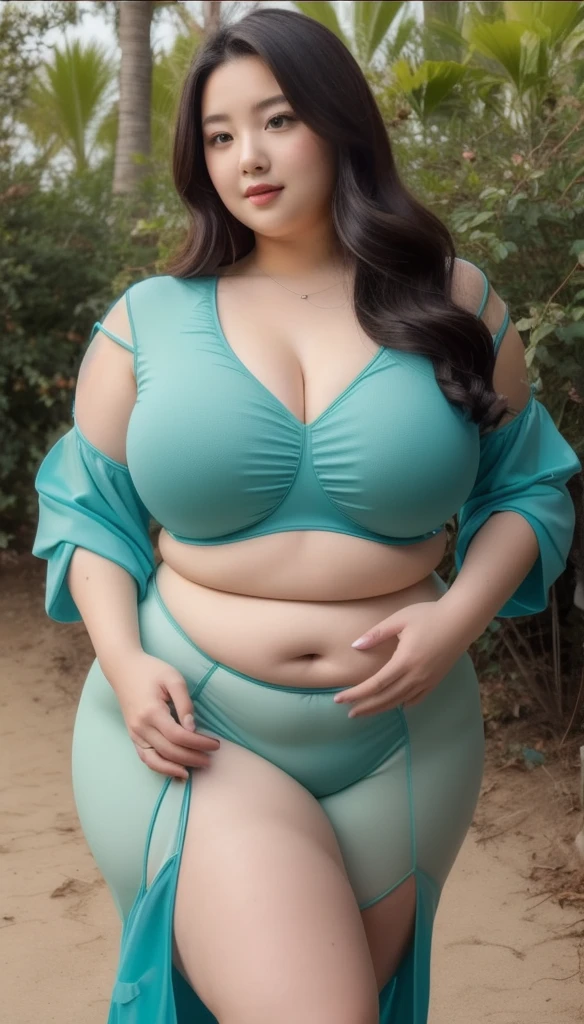 thick, curvy, chubby,Girl wearing blue sexy saree, thick body, big breasts, covered with hands, seductive face, long hair, detailed hair, curvy body, high saturation, color grading, bra,, nsfw, Showing armpit, wet body, clean armpit, nsfw