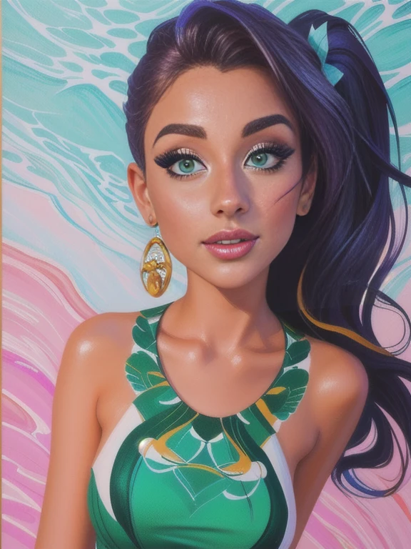 there is a woman sitting on a beach with a necklace on, Mulher de 30 anos de Cuba, Parece Fabiula Nascimento, lindo rosto latino, Malika Favre, imagem de perfil, mulher linda, Mulher de 30 anos, 3 0 anos de idade mulher, na praia, mulher mexicana bronzeada bonita, linda senhora, em uma praia, vestido longo