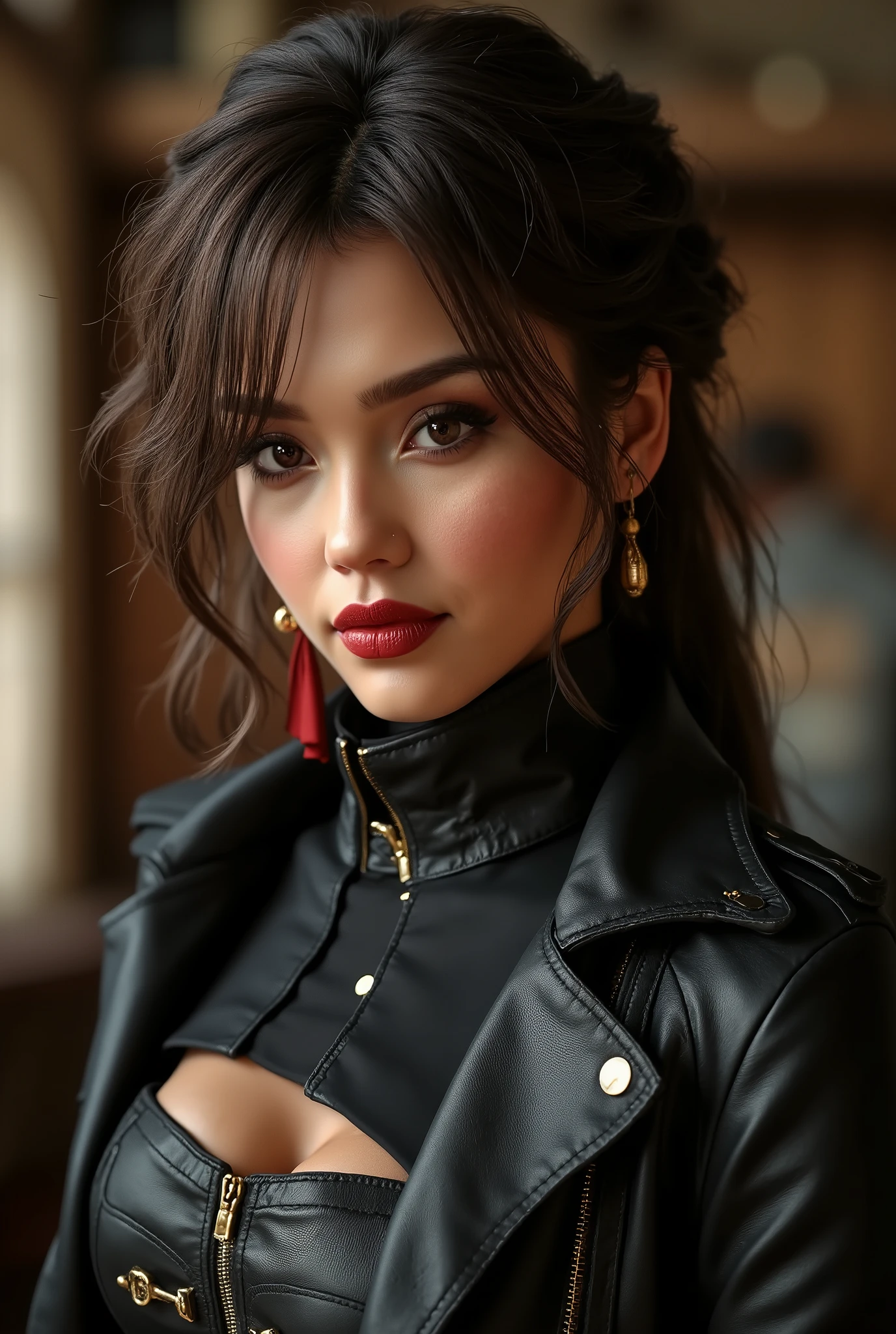 (Establishing shot:1.5), from above, RAW photo of girl, dressed, wearing Peplum Top and Pencil Skirt, a mine harboring lost souls of miners seeking vindication, (full body shot:1.6),
extremely detailed face eyes lips, heavy makeup, blusher, eye shadow, eyeliner, mascara, lipstick, lip liner, (high detailed skin:1.2), 8k uhd, dslr, soft lighting, high quality, film grain, Fujifilm XT3 <lora:GoodHands-beta2:1>, (face:Diamond Face, Prominent Eyes, [eyecolors brown], Nose with an Aquiline Shape, protruding lower lip, high cheekbones, cleft chin),<lora:depth_of_field_slider_v1:1.0>