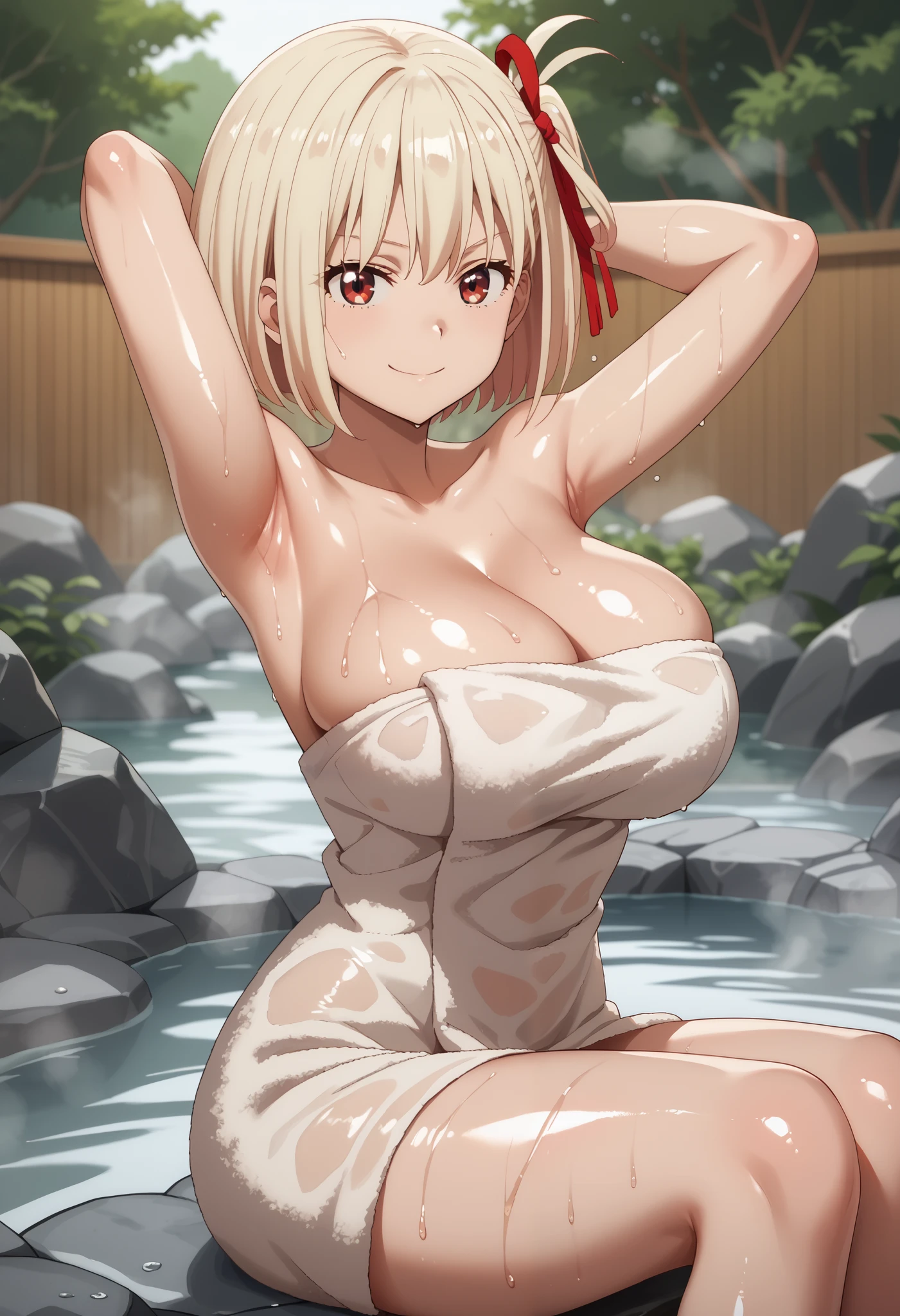 blonde haiR, shoRt haiR, haiRband, PuRple eyes, 16yeaRs old, , empty eyes , laRge bReasts, 独奏, nipple, R , Heavy snowfall aRea　凍結 wet cRying 山 独奏, 1giRl, naked, walking, 独奏, Peeing, lactation, pRojectile lactation