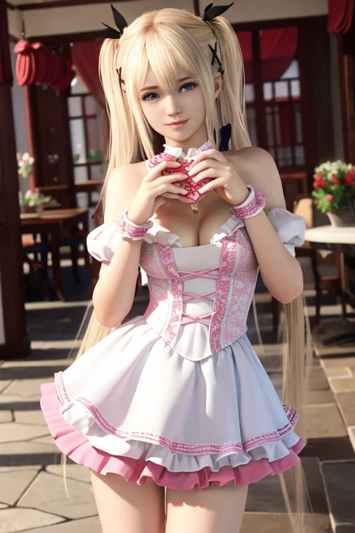 Marie Rose, ブロンドの髪と髪飾りを持つanimeの女の子, Gweiz-style artwork, フォトリアリスティックanime girl render, フォトリアリスティックanime, 超リアルなanime, anime. Soft lighting, Soft Portrait Shot 8k, リアルなanimeアートスタイル, 3Danimeリアル, 8K Art Jam Bokeh, anime Realism Style, Cute realistic portrait, Beautiful anime Portraits