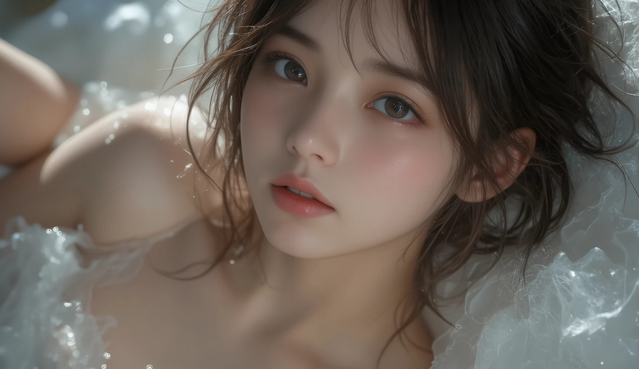 8k, ultra high resolution , top quality, masterpiece,rule of thirds,golden ratio, surreal, photos, one woman,( girl:1.3), cute, cute顔, Beautiful Eyes in Every Detail , 細かく Details, mature woman, princess,extream close up,smile, black hair,Messy hair,ID photo, luxurious and beautiful ,(A -yeld fas Japanese idol girl ), (( wearing a Japanese high school uniform with a white shirt, blazer, and skirt)), ((( having sex in the woods ))), ((( She has an ecstatic expression ))), very delicate expression , delicate eye description,, Healthy Body , (( 1 female)), Height: 160cm, (( thin thighs)) ,( thin waist:1.4)、( Beautiful :1.4), pink lips, profile,((( ideal figure))),Small bust, A cup :2,、 portraits:2、 perfect anatomy 、鮮明な Details、 Details, thin lips,Perfect and beautiful face ,完璧で cute顔, Meticulous Skin , Perfect Limbs 、 thin waist, surreal,Light and Dark, fashion magazine cover,glowing