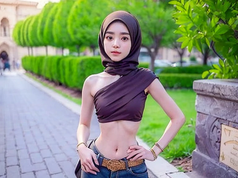 ((Skinny)), SITTING IN A DEEP MINE, (((STYLISH LONG HIJAB MALAY GIRL))), ((FLAT CHEST:1.6)), (Happy smile), (((STYLISH LONG HIJAB MALAY GIRL))), masutepiece, High quality, UHD 32K, Realistic face, Realistic skin feeling , A Japanese Lady, 58 years old matured lady, , Very cute and baby-like face, (((FLAT CHEST))), (Night time at forest), ((look In front at the camera and SADNESS)), (((WHITE FLUORESCENT))), (((CUTE GIRL))), ((PURPLE LIPS)), ((Floral Pattern)) little wearing strapless bra, strapless colorful bra, dark night background , black forest night, horror scary place, (from behind up) seductive pose