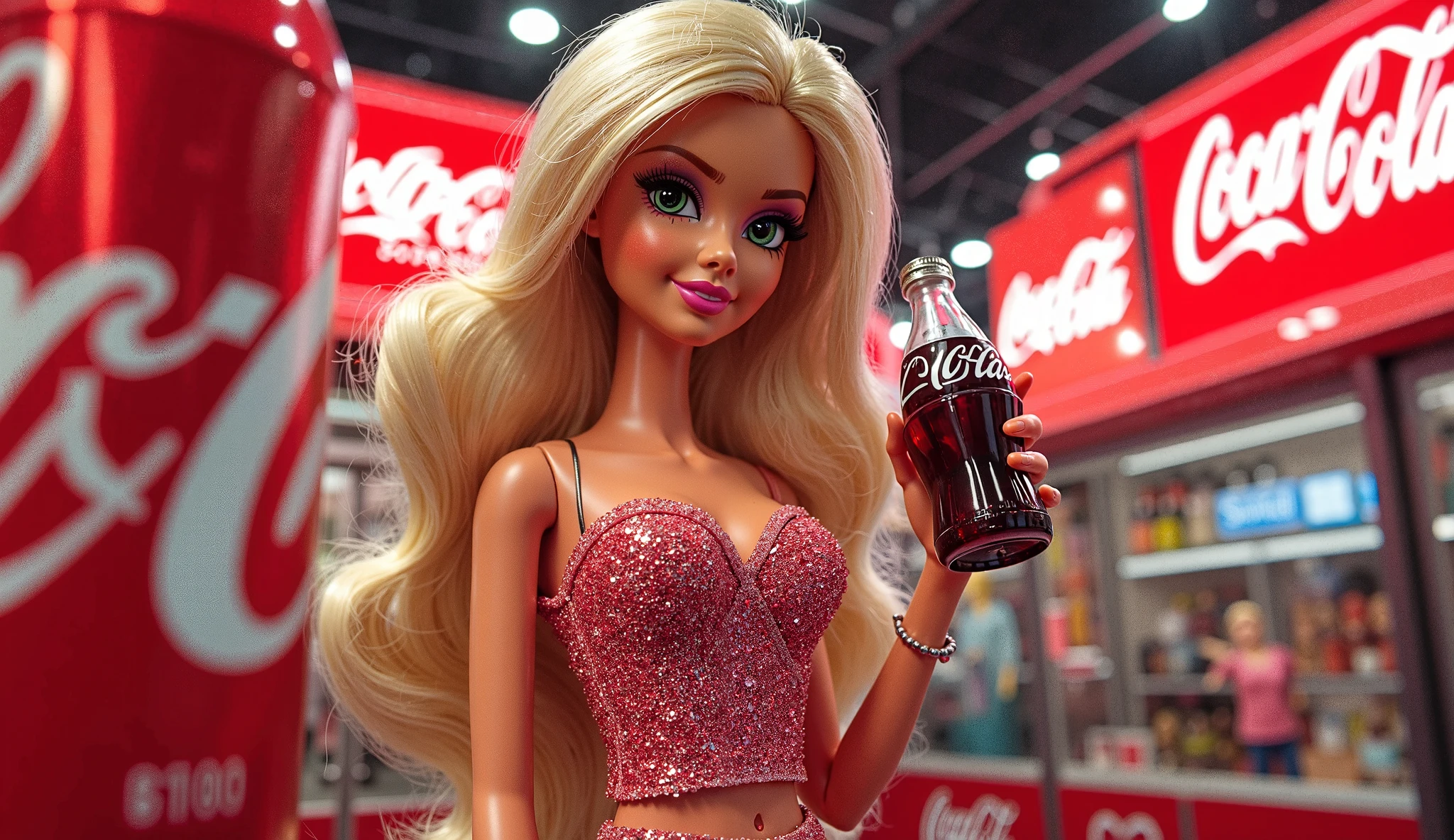 Bratz with a cocktail