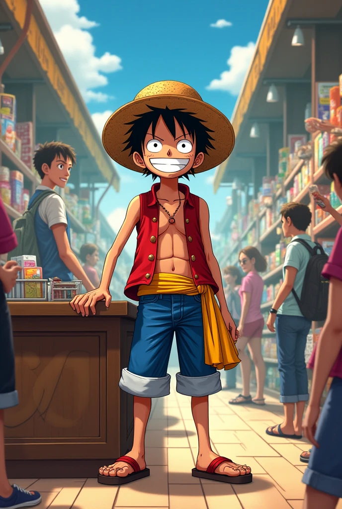 Luffy asking for meat