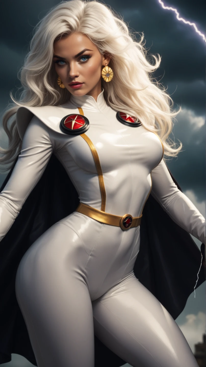 britney spears in a white outfit and cape with a red bow, Emma Frost, white fox, abbey lee kershaw as Emma Frost, portrait of Emma Frost, ice sorceress, streamlined white armor, white armor, full body with costume, cat white, White cloack, x-force full body suit, queen of ice and storm, white witch best quality, realisitic, realisitic, award-winning illustration, (Highly detailed texture of face and skin), (all-body), (Complicated Detail: 1.2), (fine-details), (Complicated Detail), (Cinematic Lights, better quality backlight), Sharp lines, sharp focus, offcial art, unity wallpaper 8k, absurdrez, unbelievably absurd, huge filesize, ultra-, Fantasyart, RTX,((close-up photos from the award-winning studio)), , (escape), , perfect hands, beautiful detailed eyes, face perfect