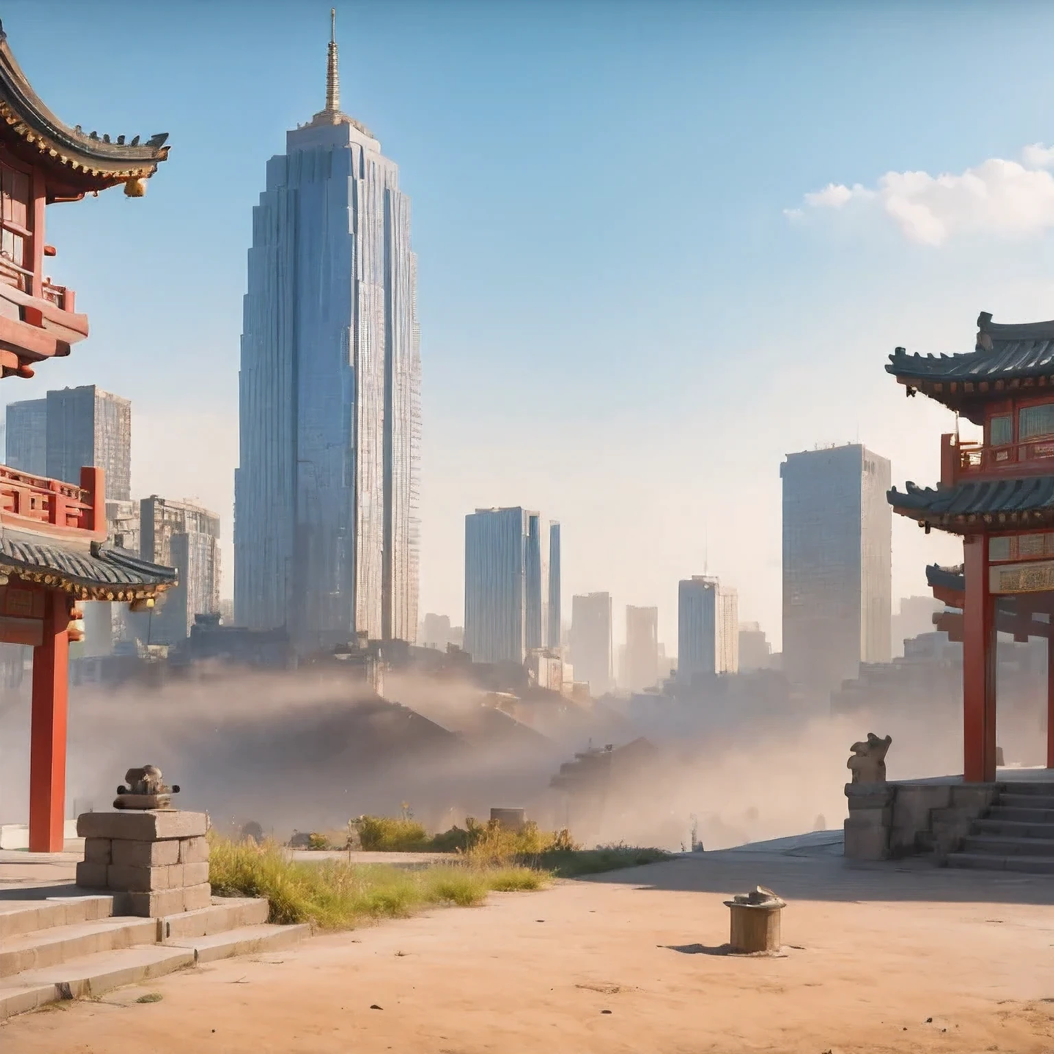 (((watercolor))))landscape,buildings in a city with a pagoda in the middle of the city, cyberpunk chinese ancient castle, watercolor,stylized urban fantasy artwork, dreamy chinese town, concept art , highly rendered, game art matte painting, matte painting 4k 8k, cinematic. by leng jun, in a tropical and dystopic city, 8k matte painting, 8 k matte painting,(((watercolor)))