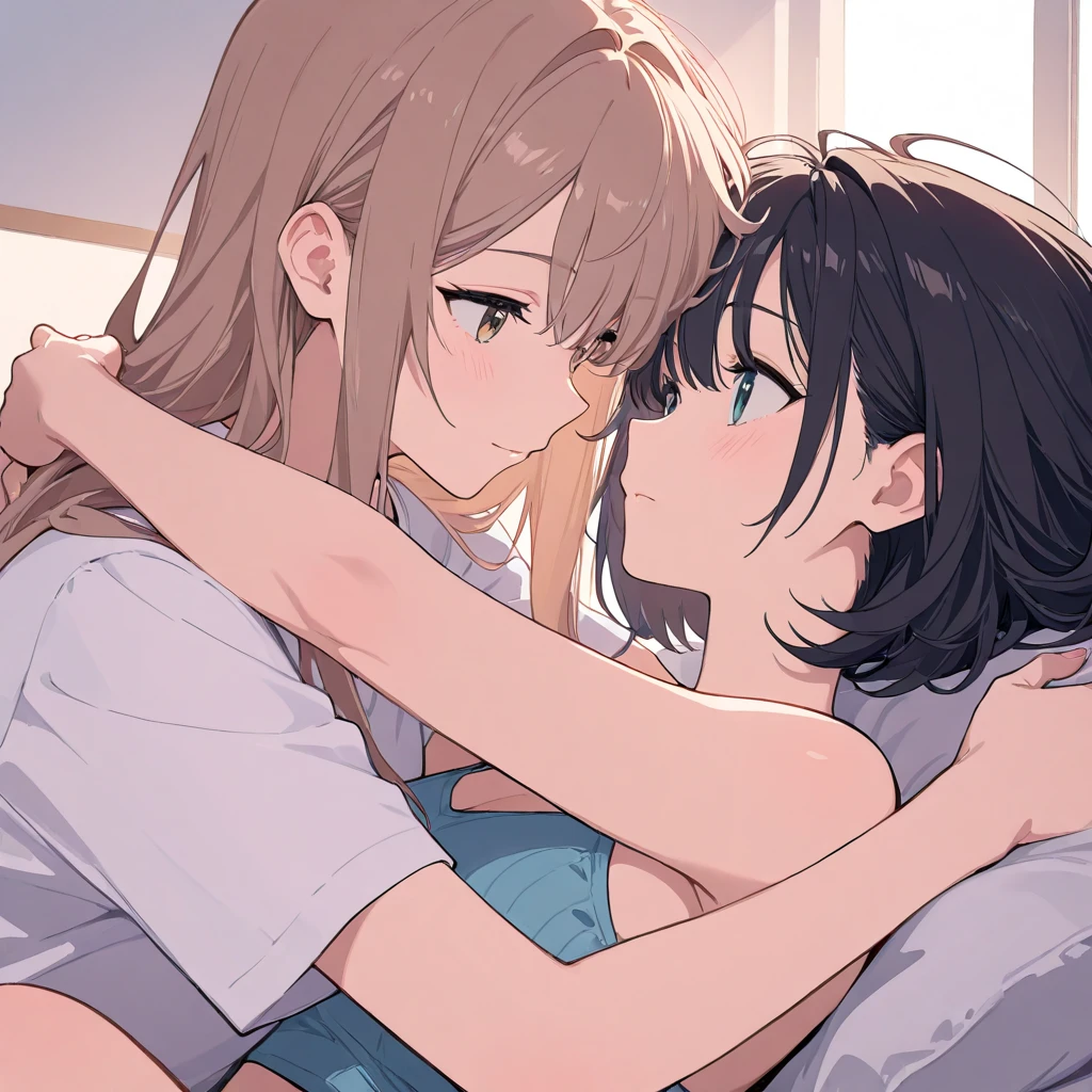 Highest spec picture quality, Outstanding detail, Ultra high resolution, (Fidelity: 1.4), Best illustration, Favor detail, Woman is mating, Hold mating position, Face flushed, Tongue sticking out, Bed --auto