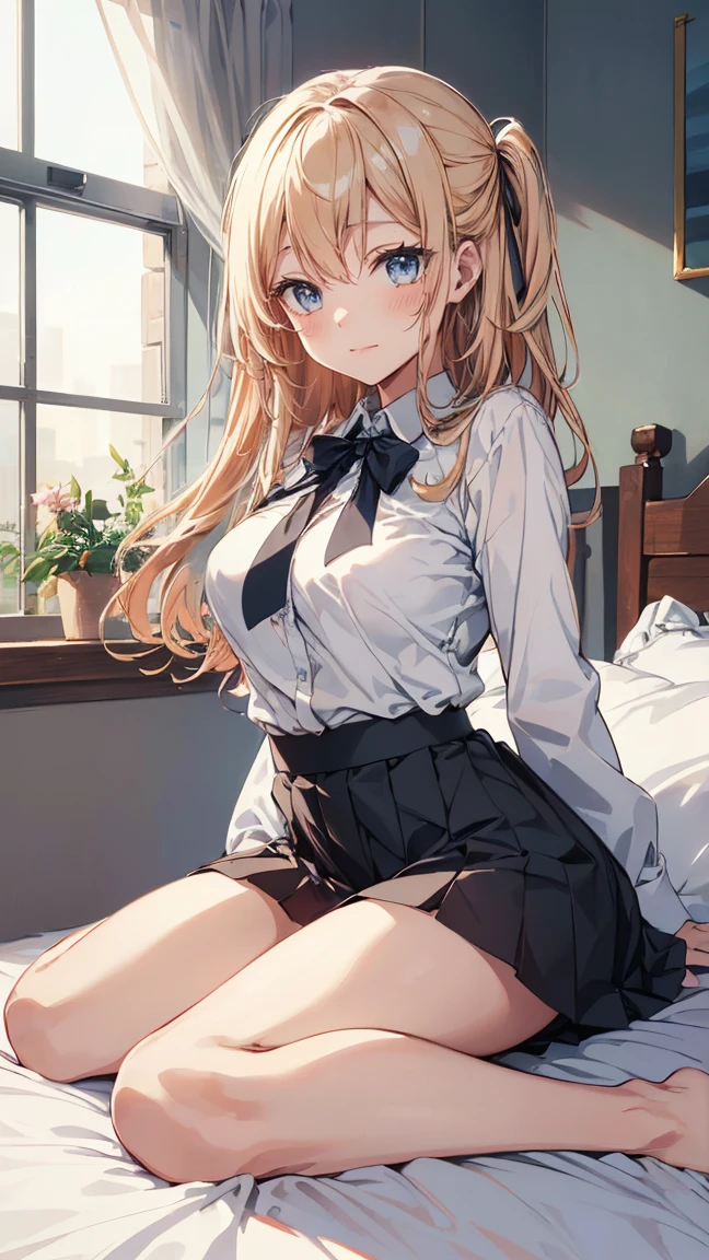 Rikka, A-line skirt,sexy girl,bed room ,on the bed,Beautiful slender legs,Big breasts,porn,female underwear,girl friend sex,Beautiful, long legs,obsceneSleeping position,nude,Get naked