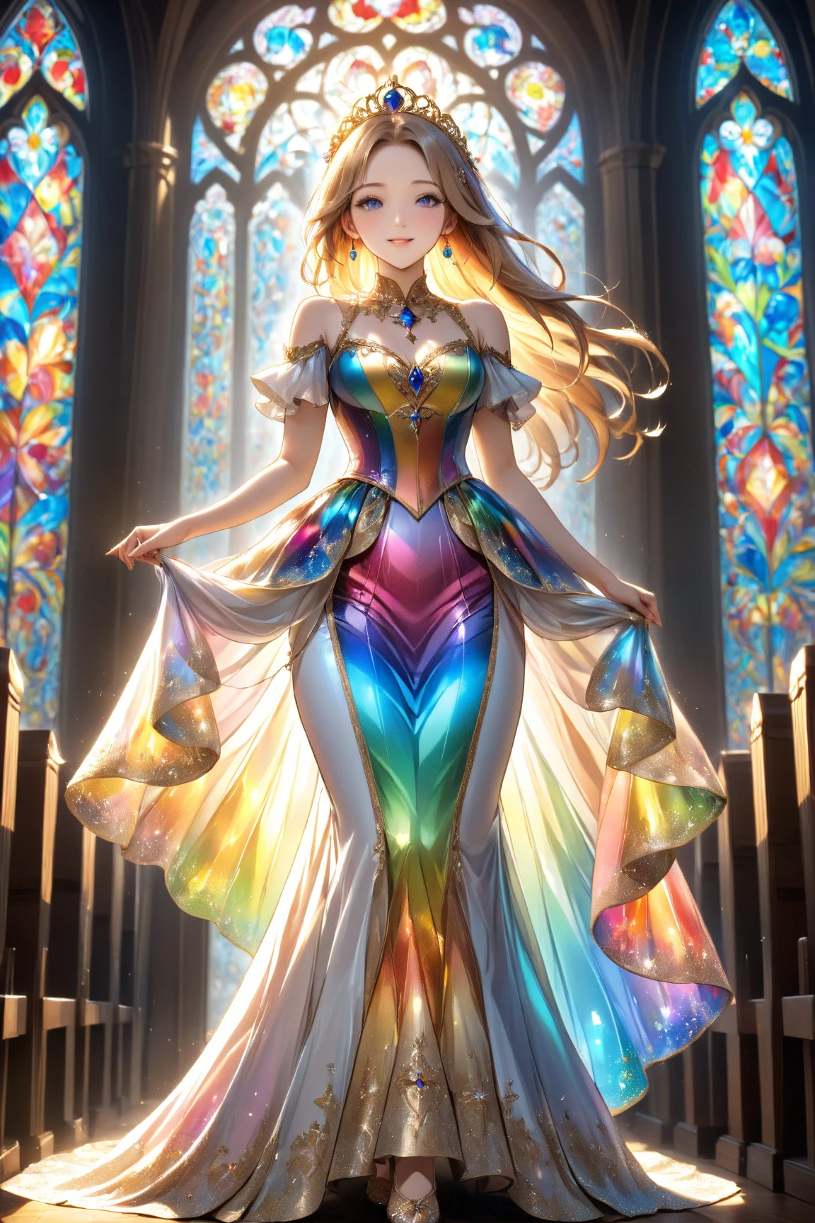 ((Masterpiece, best quality,edgQuality)),smiling,excited,
edgFD, a dress made of golden stained glass,design,woman wearing edgFD, fantasy_dress
<lora:edgFantasy_Dress:1>