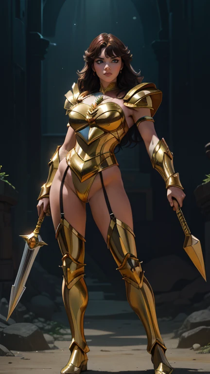 Complex and glittering armor a beauty girl s ass parrot that emits light coronation ceremony baroque architecture doress Insect man with pearls