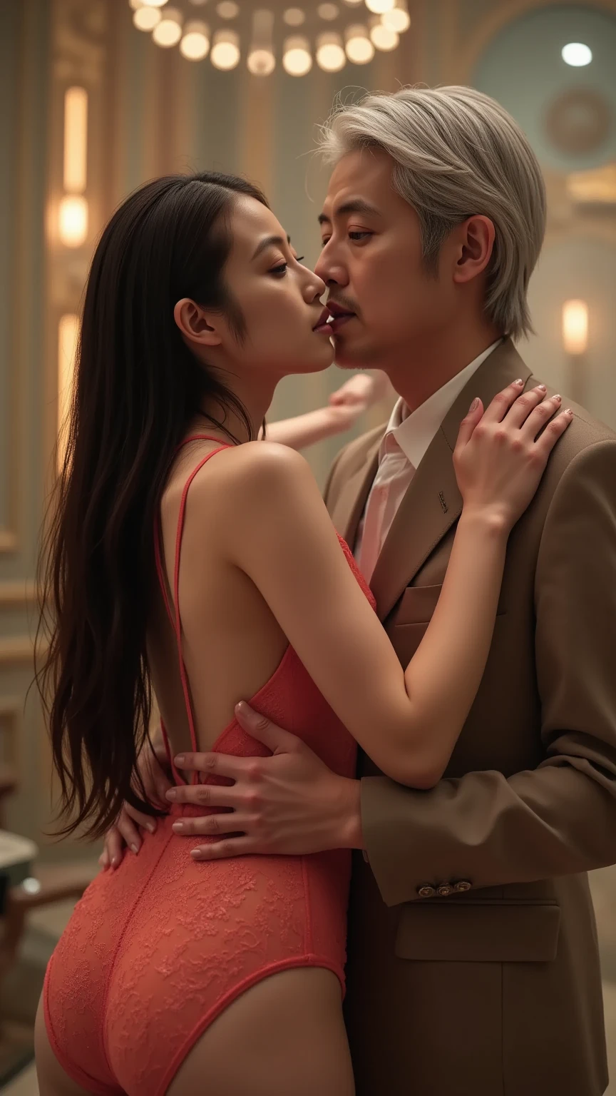 Boy and girl, Itadori Yuji and Kugisaki Nobara (Jujutsu kaisen), Kissing, best quality, star-studded night banner