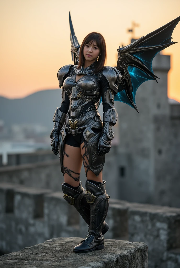 (best quality,4k,8k,highres,masterpiece:1.2),ultra-detailed, Alien Princess, Female Commander Invading a city with her Ranger troops behind her, strutting her stuff, Smiling and laughing, Flirting with the viewer, HDR, 8k, absurdres, cinestill 800, sharp focus, add_detail:3 (solo woman) anime Villainess, wideshot, widescreen, focus on subject