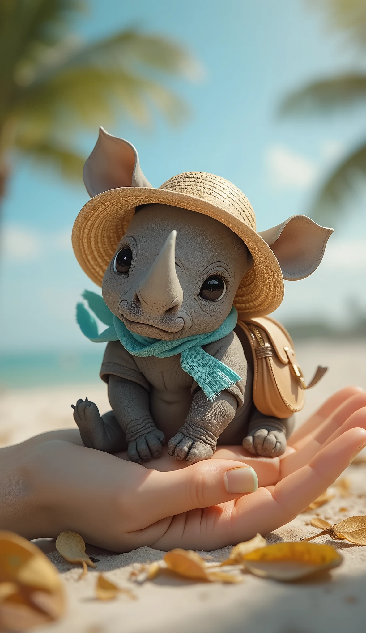 3D toy cartoon cute fantasy pastel elephant.