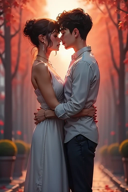 1boy and 1girl, romantic