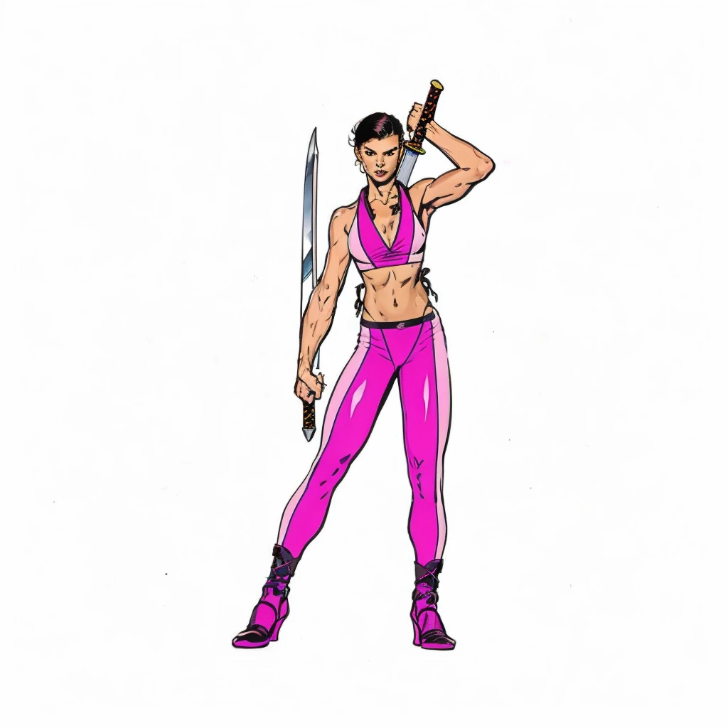 Woman,with two swords
