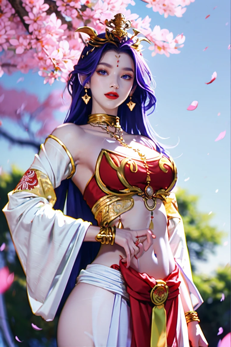 ((legs wide open, crotch wide open)), (cinematic light, top quality, 8K, masterpiece: 1.3), (world wonderful, goddess of Japan, Japan beautiful girl, Korean goddess), (upper body), (one girl), (necklace, bracelet, anklet, leg ring), (huge, cleavage, exposed breasts, sexy cleavage, very detailed breasts), (huge breasts), À la Fed woman in kimono, kimono, classic kimono, kimono, Japan kimono, long beautiful flowing kimono, intricate geisha kimono, red or purple kimono with floral pattern, Japanese style, wearing kimono, legs wide open, crotch wide open, inspired by Kano Hogai,